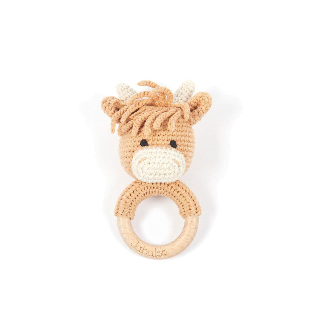Handmade Bull Crochet Rattle