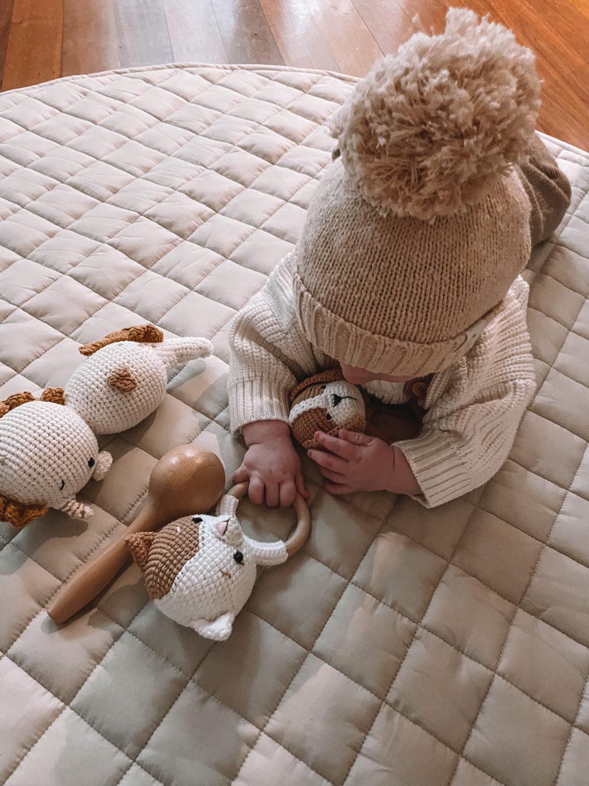 Handmade Cat Crochet Rattle