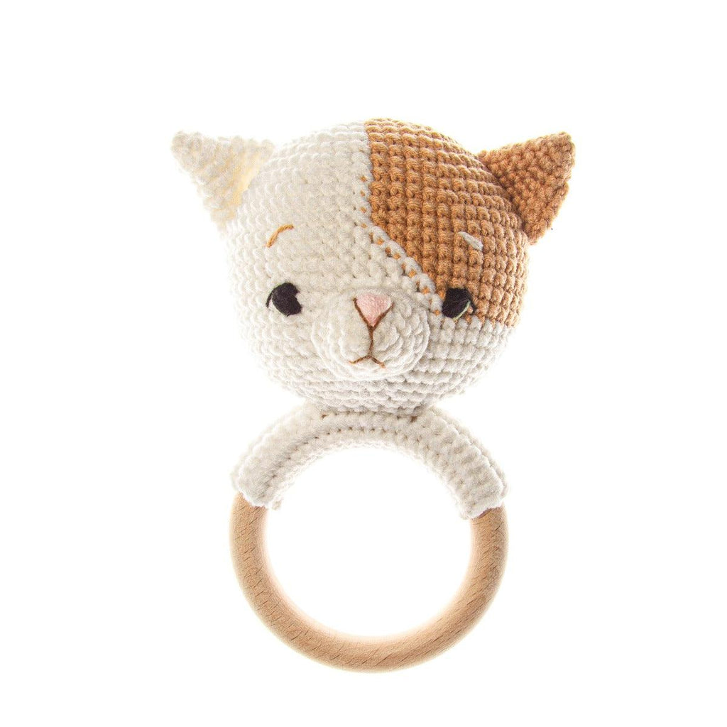 Handmade Cat Crochet Rattle