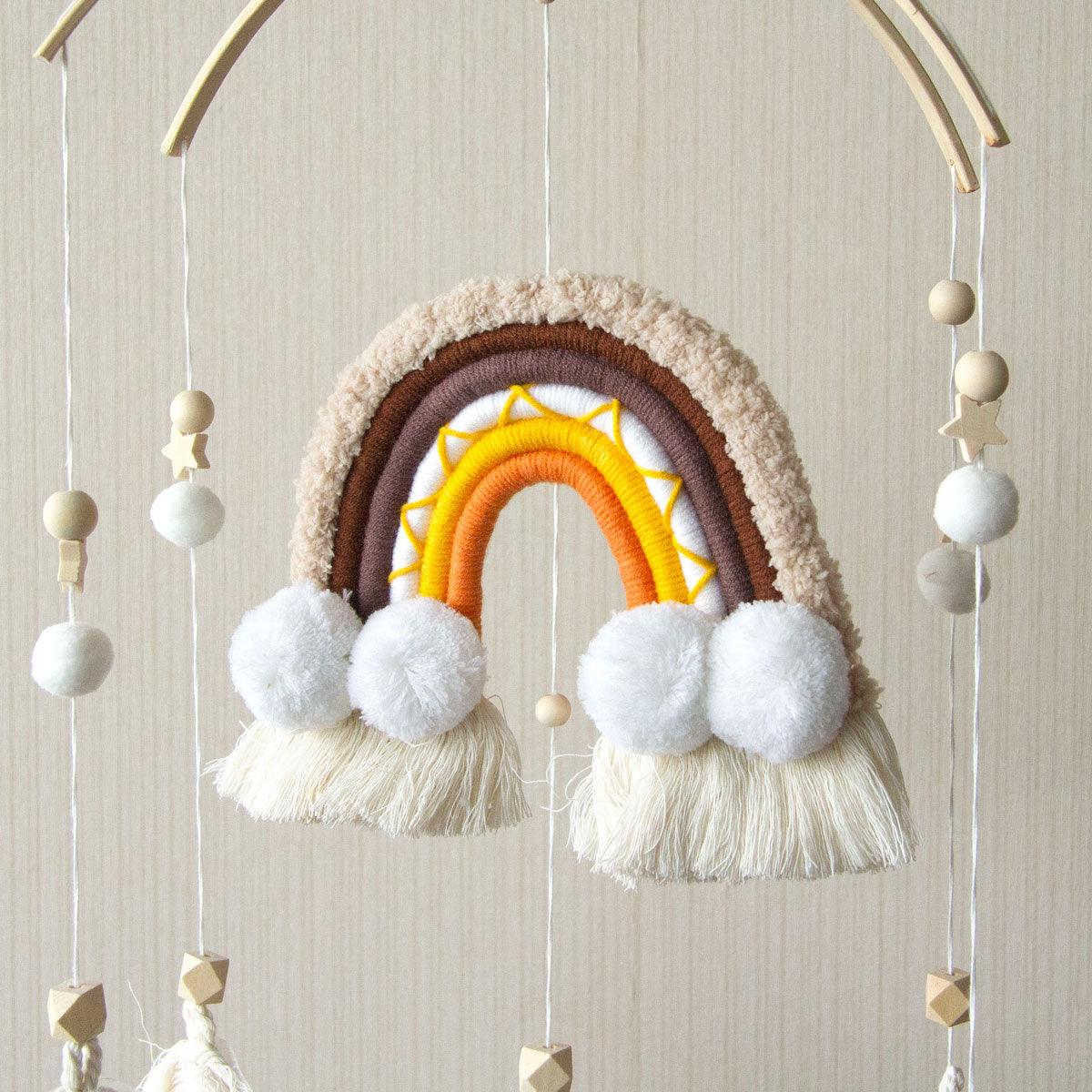 Handmade Vintage Nursery Mobile |  Fairytale Rainbow