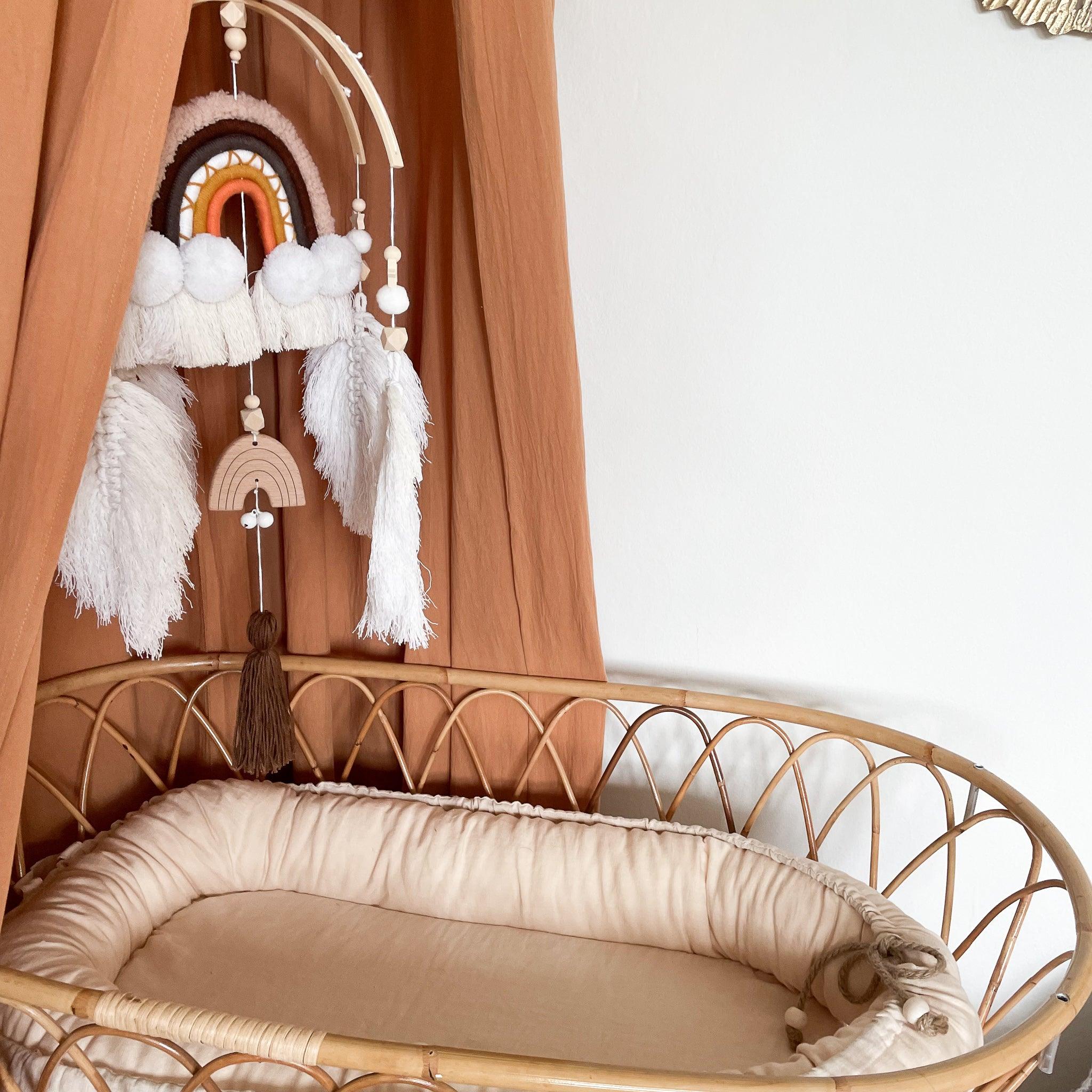 Handmade Vintage Nursery Mobile |  Fairytale Rainbow
