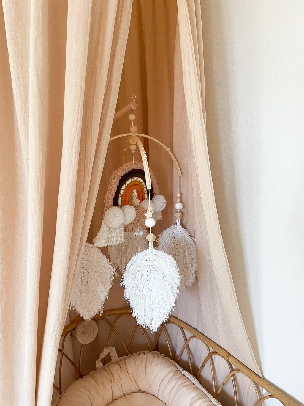Handmade Vintage Nursery Mobile |  Fairytale Rainbow
