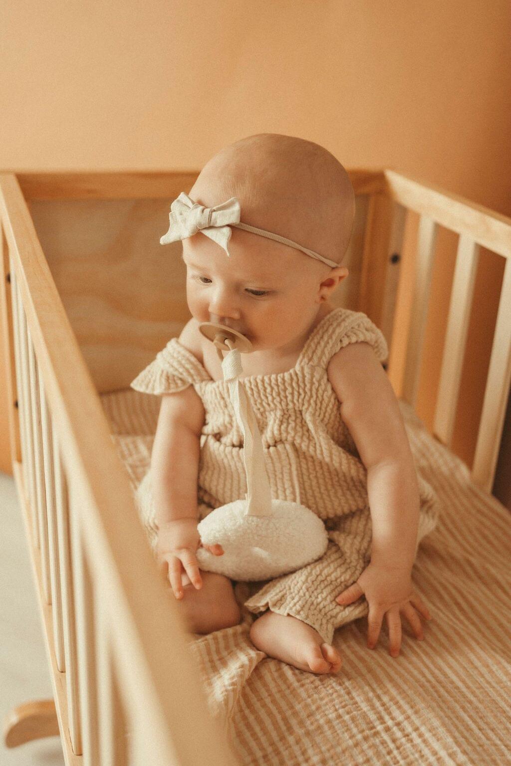 Teddy Pacifier Clip and Comforter