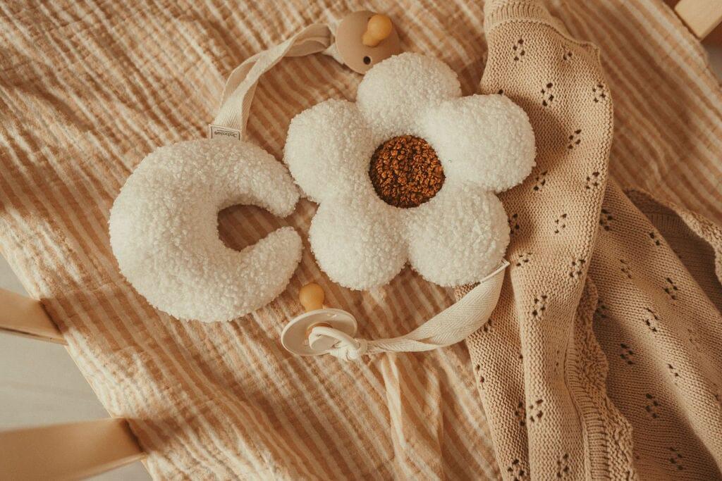Teddy Pacifier Clip and Comforter